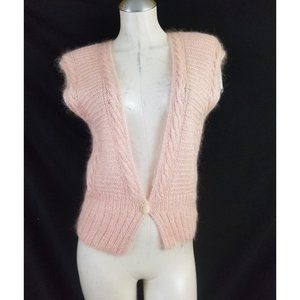 💵3/$20 Vintage Linda Allard PS Pink Mohair Vest